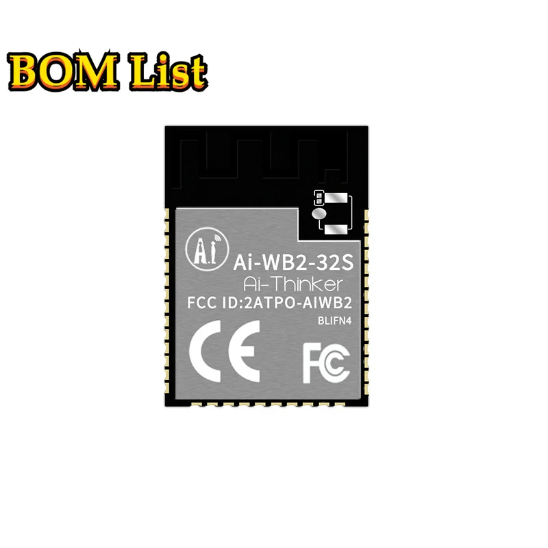 AI-WB2-32S Ai-WB2 WiFi + BLE два в одном модуле Wi-Fi802 BLE5.0 IEEE 802,11 SPI UART GPIO PWM интерфейс, поддержка вторичного разработчика