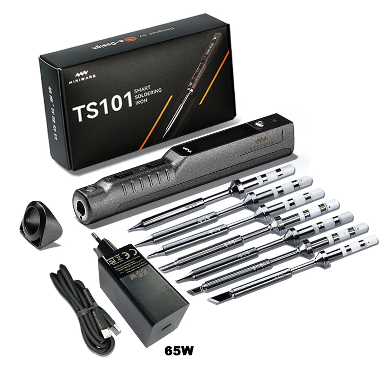 Паяльник TS101, портативный мини-паяльник 65 Вт, с регулируемой температурой
