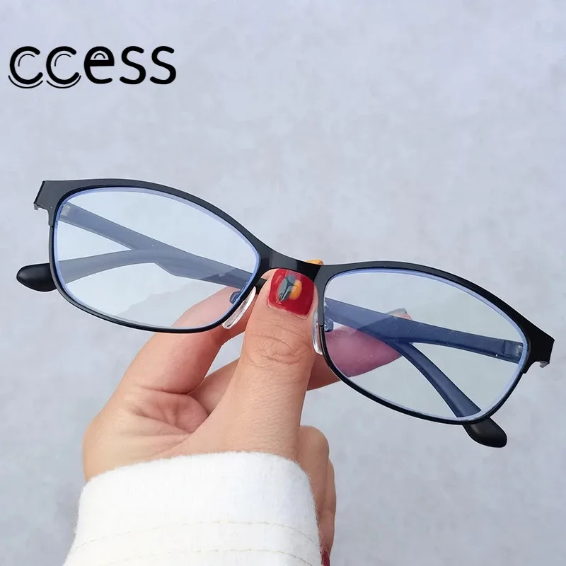 

2021 новые модные очки для близорукости с металлической оправой женские элегантные винтажные очки с защитой от синего света для близорукости...