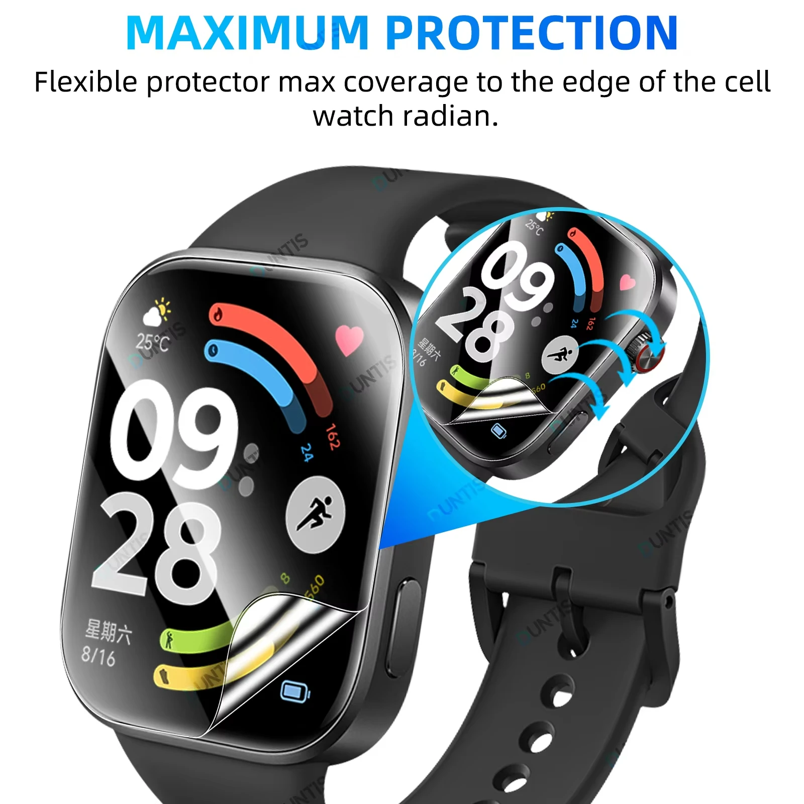 Фото 1-5 шт. мягкая пленка для Xiaomi Redmi Watch 6, аксессуары для умных часов, защитная пленка для экрана, композитная жесткая закаленная пленка для Redmi Watch 6 №5
