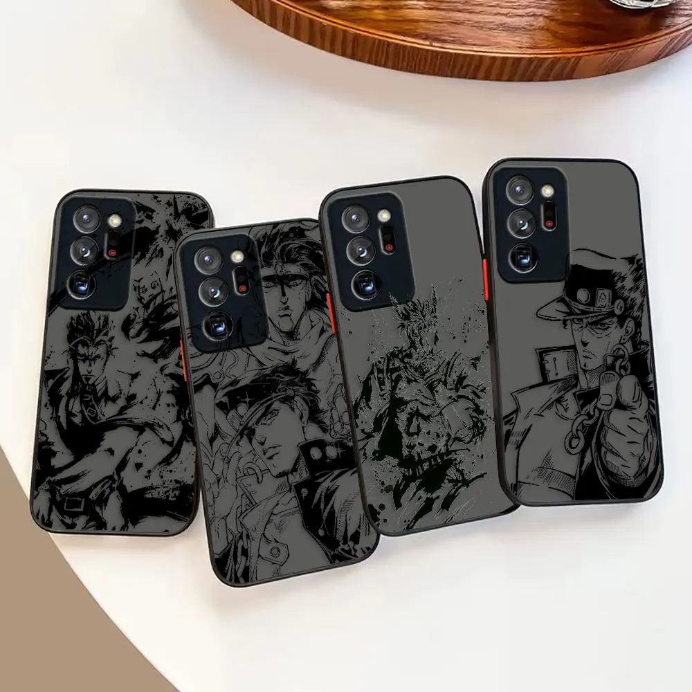 

Matte Case for Samsung Galaxy NOTE 20 9 8 A13 A12 A10 A11 7 A04 A03S A02S 5G ULTRA Plus Case JoJos Bizarre Adventure Lnk Drawing