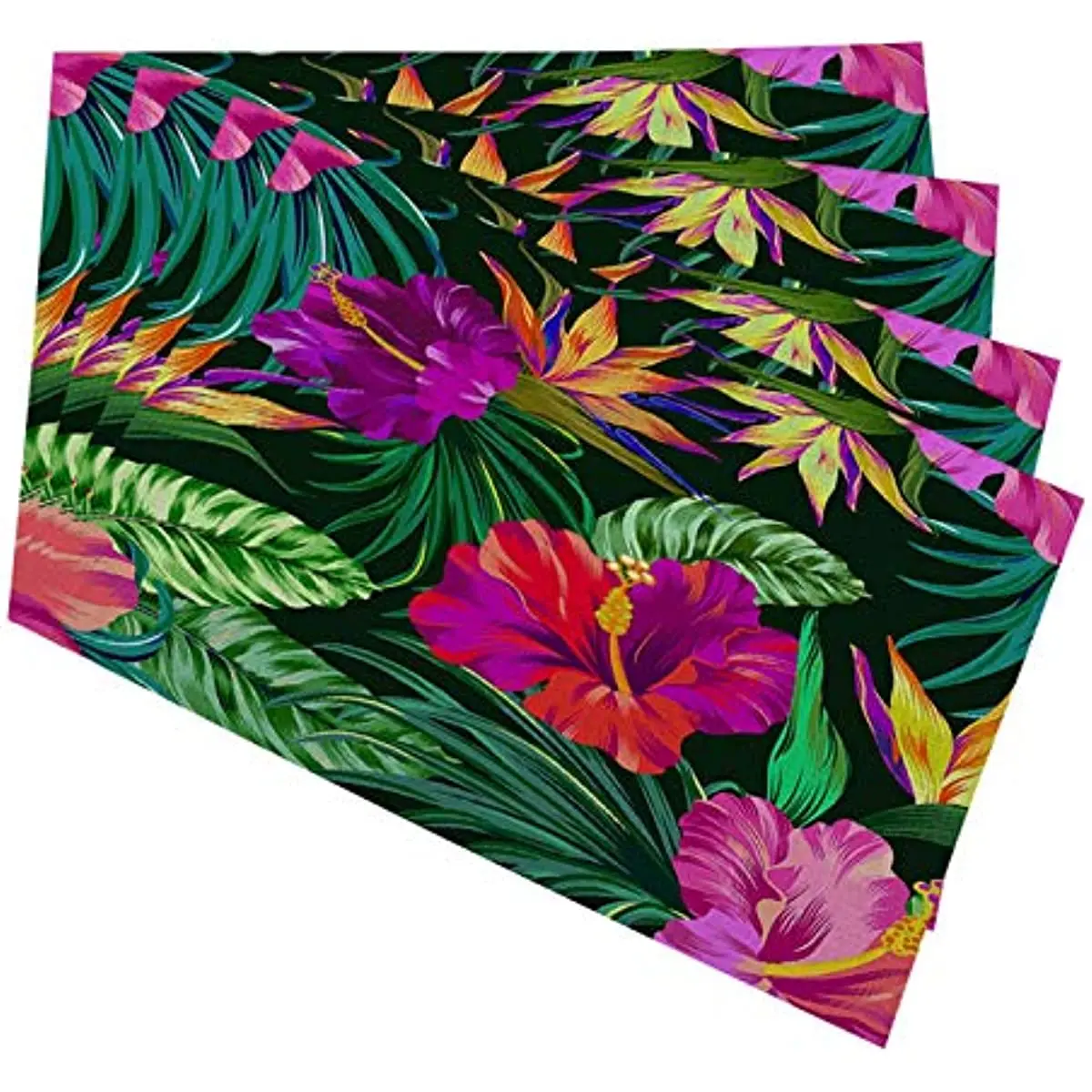 

Tropical Flowers Placemats of Paradise Linen Place Mats