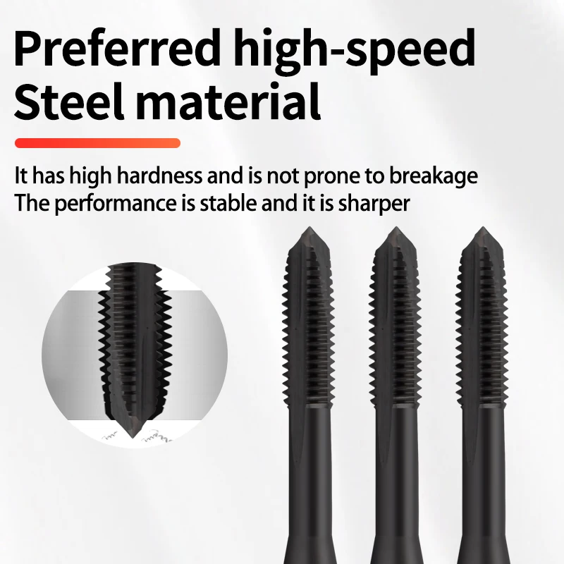 ЛЕНТЫ BOSS HSSE-M35 DIN 371 376 стандартный метчик со спиральной рифленой резьбой