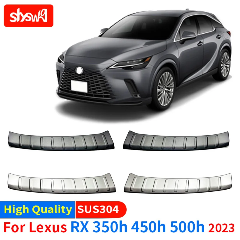 

Подходит для Lexus 2023 RX 450h, Модифицированная Встроенная защитная пластина багажника, пороговое крепление, специальные защитные аксессуары из ...