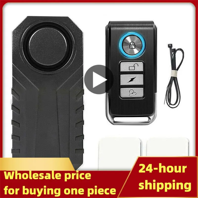 

Беспроводной звуковой сигнал сигнализация с дистанционным управлением 113dB, водонепроницаемая Противоугонная сигнализация для мотоцикла, скутера, велосипедные аксессуары