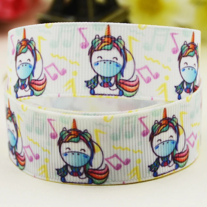 

Репсовая лента с рисунком единорога, 22 мм, 25 мм, 38 мм, 75 мм, 10 ярдов