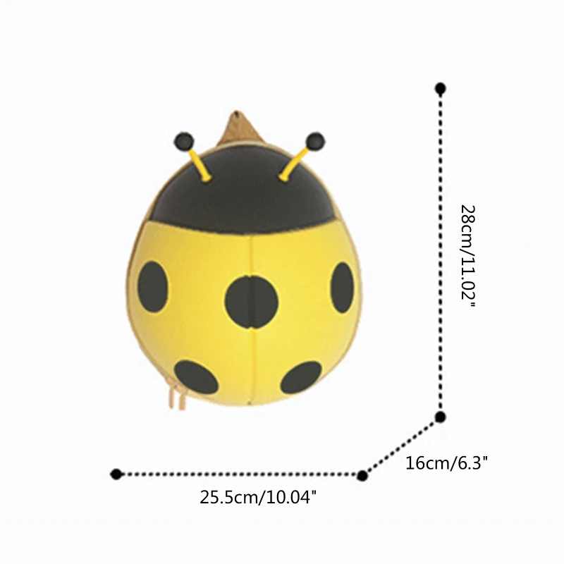 Baby Lightweight Backpack Kid Toddler Kindergarten Schoolbag Waterproof Cute Mini Ladybug Backpacks for Travel