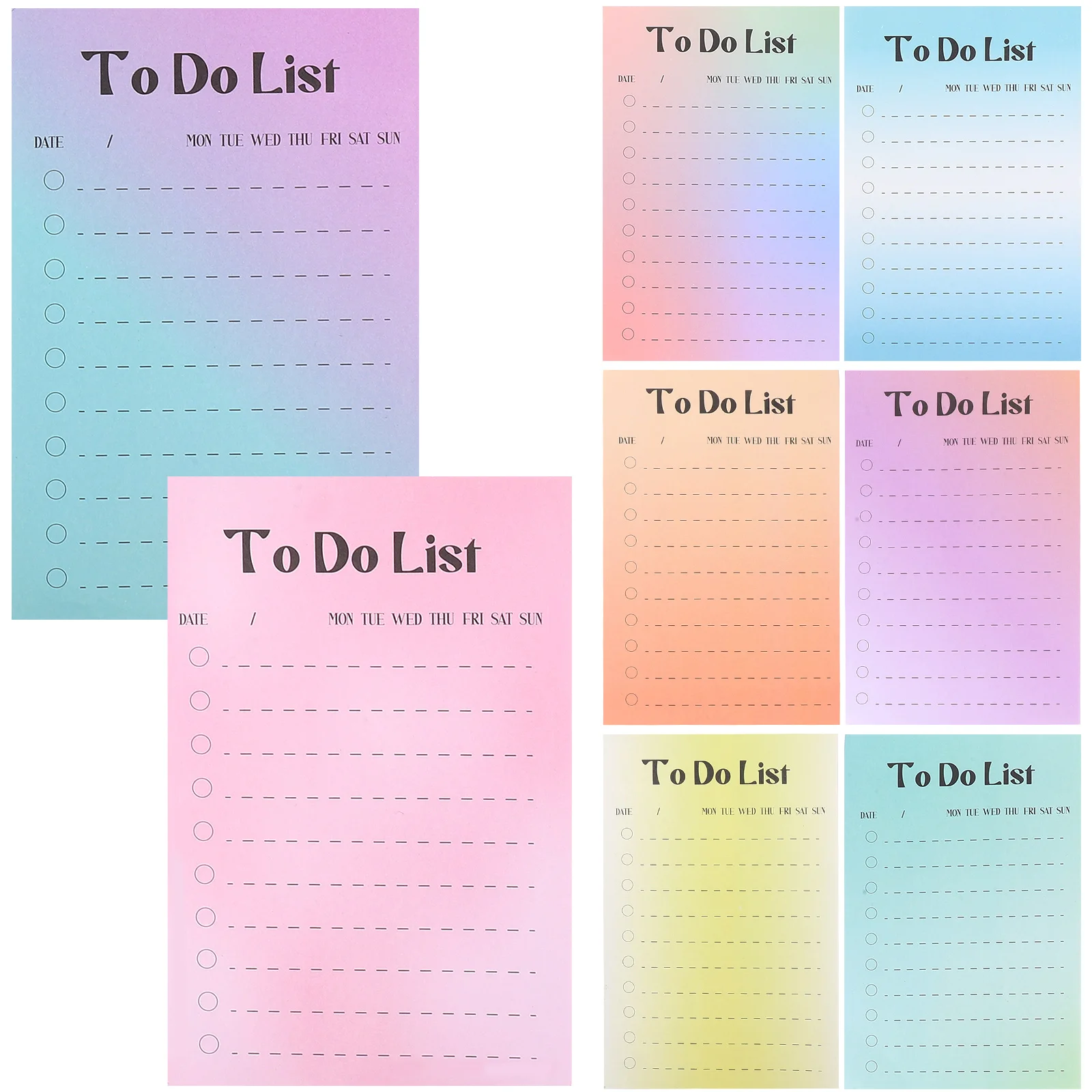 

400 Pcs Rainbow Notes Portable Memo Pad Notepad Stickers Cute Sticky Tag Tabs Writing Paper Pads Bulk