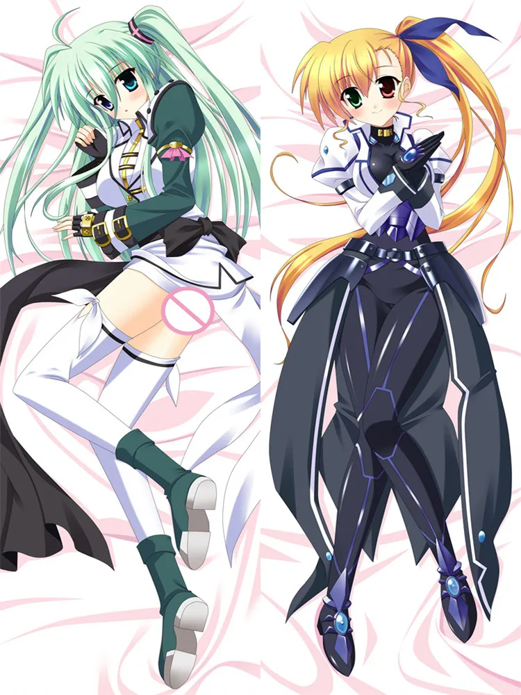 

DIY Customized Anime Dakimakura Magical Girl Lyrical Nanoha Lindy Harlaown Hugging Body Pillow Cover Case Decorative Pillowcase