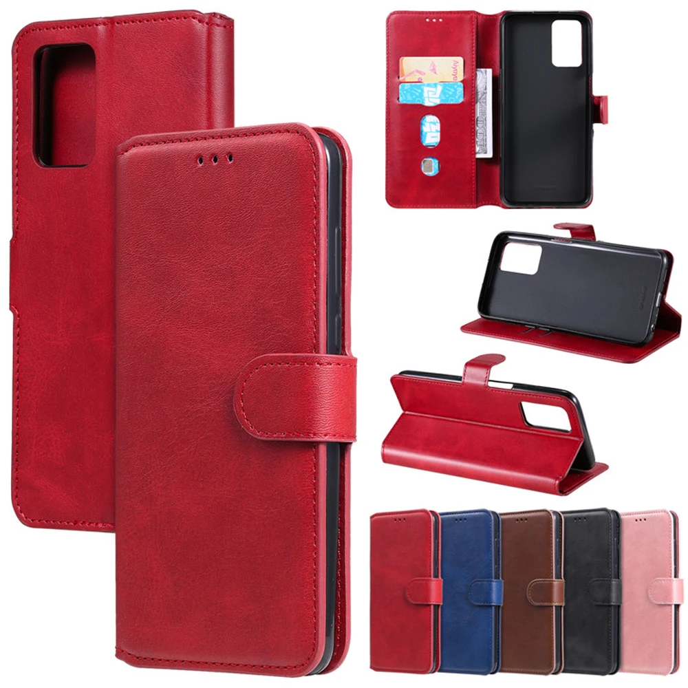 

For OPPO A54 5G 2021 Flip Case Luxury Magnetic Card Book Shell OPPO A74 Leather Wallet Case for OPPO A94 A95 A 54 53 92 S Cover