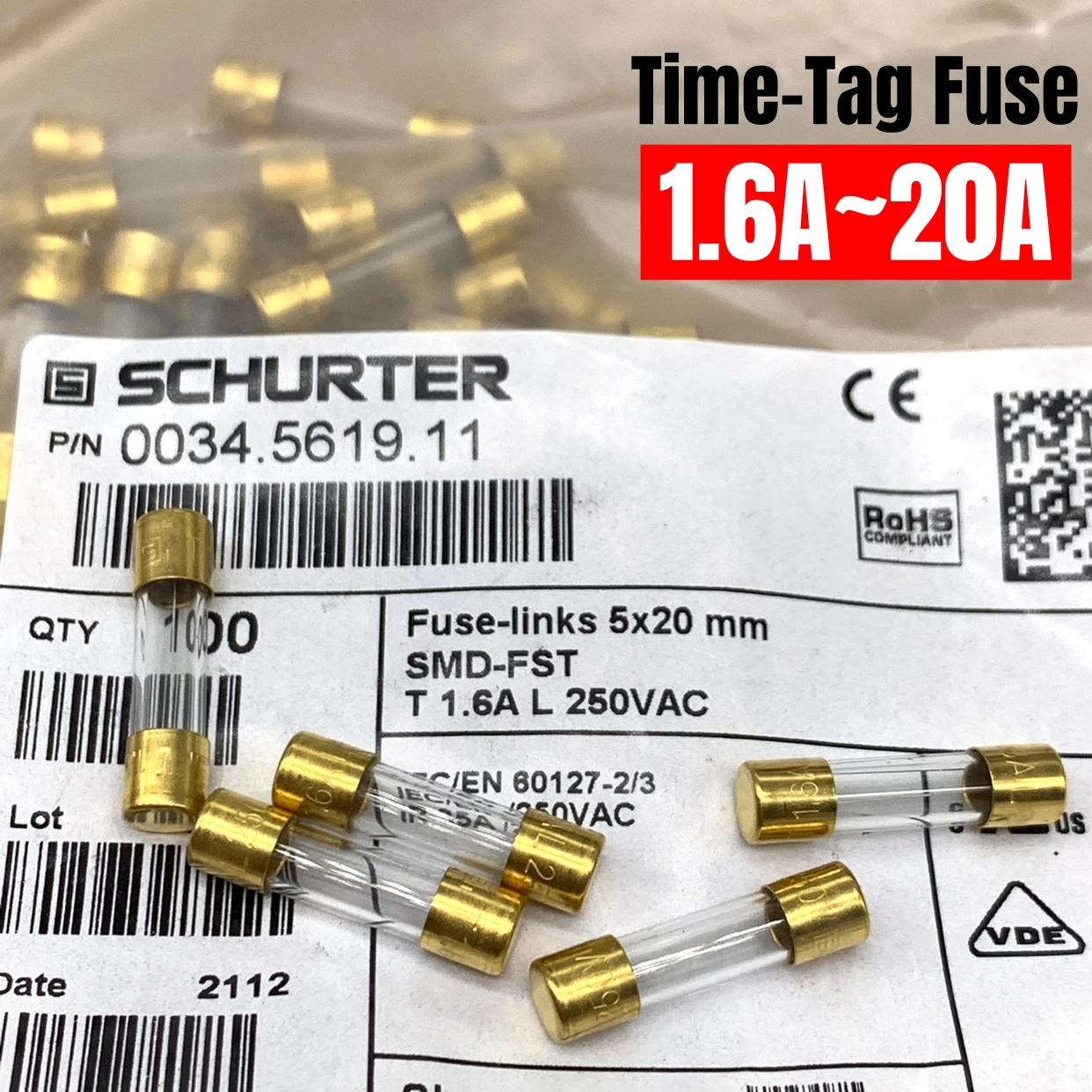 

Предохранители SCHURTER 5*20 мм