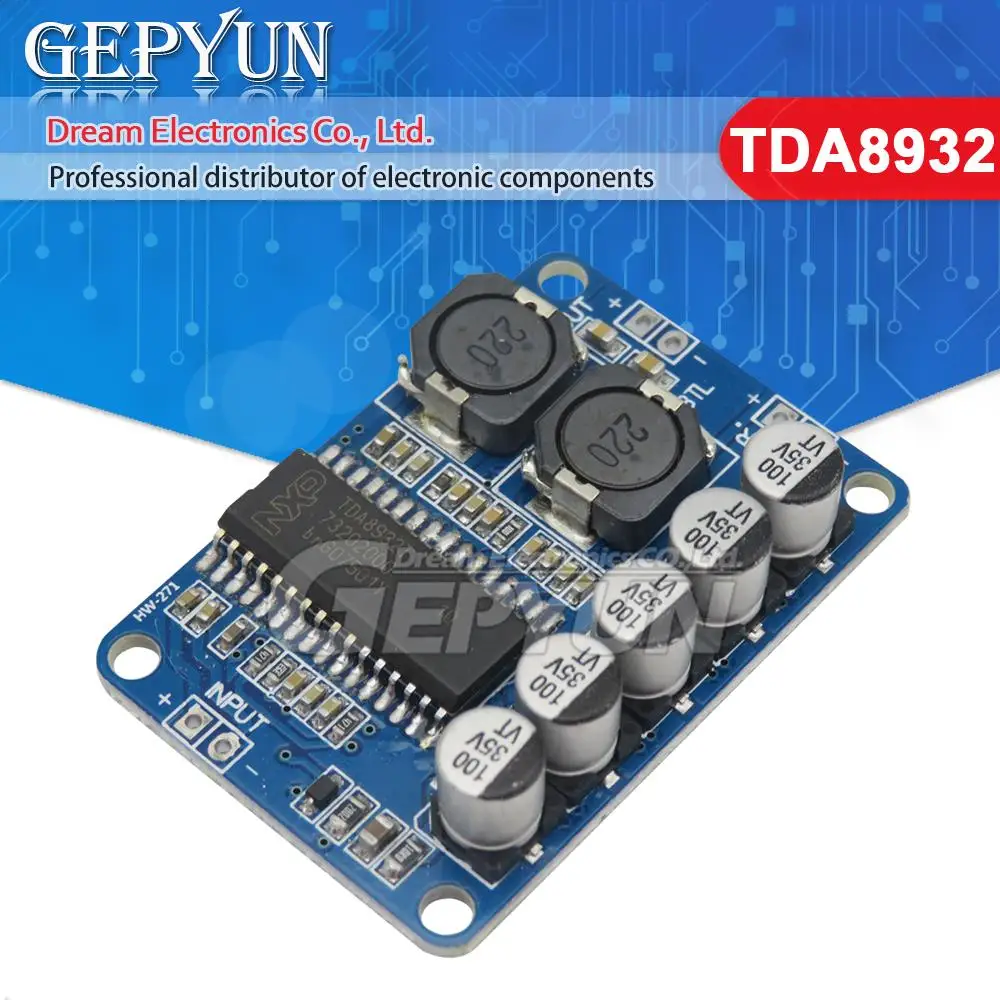 Плата цифрового усилителя малой мощности TDA8932 35 Вт моно-модуль