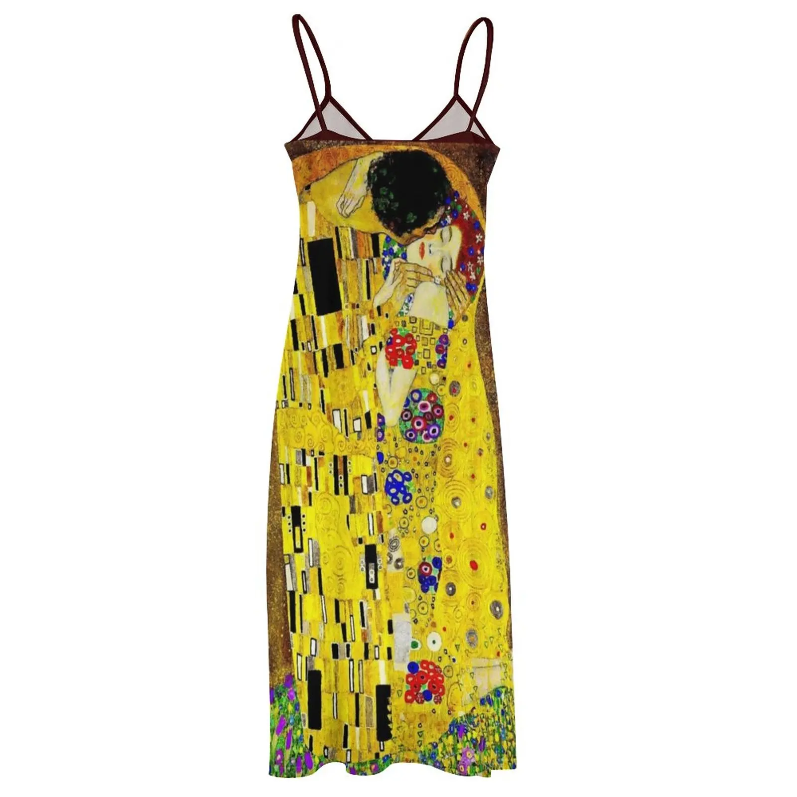 Женское платье без рукавов с принтом THE KISS 1917 : Gustav Klimt высокого разрешения