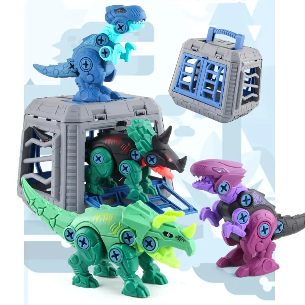 

Stem DIY Disassembly Dinosaur Toys Assembly Learning Gift Playset for Boys