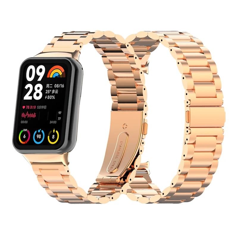 

For Xiaomi mi band 8 pro Magnetic loop Wrist Strap For Mi Band 8 Pro Stainless Steel Watch Band For xiaomi band 8 pro Bracelets