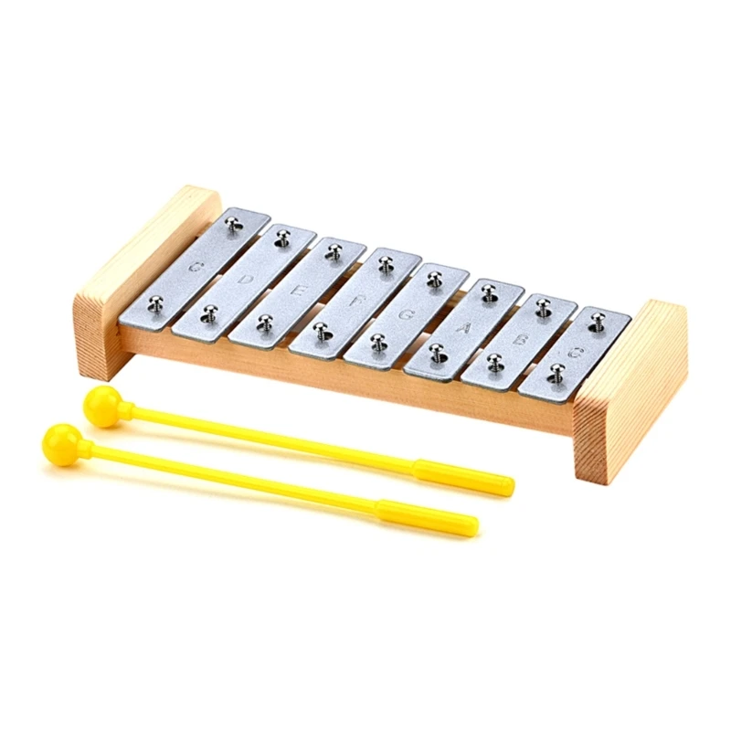

Educational Music Toy For Babies 8 Note Xylophone Wood Xylophone with 2 Mallets Preschool Percussion Birthday Gift