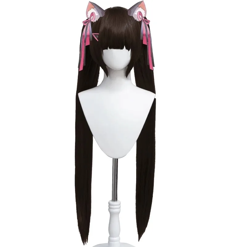 Парик NIKKE богиня победы для ролевых игр шёлковый парик двойной конский хвост Неро