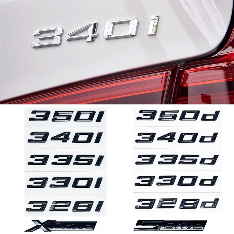 

Для нового шрифта номер 316i 318d 320i 325i 350i буквы 328d 330i 340i GT значок ABS 3 серии E90 E46 F30 наклейка на задний корпус автомобиля