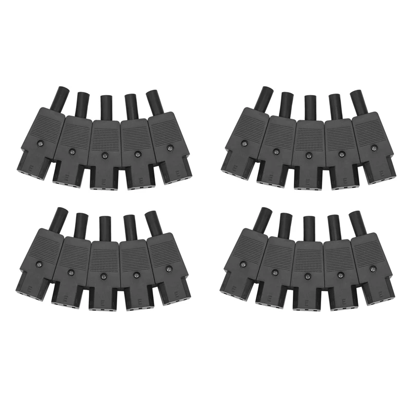 

20 шт., адаптер для штепсельной вилки IEC 320 C13