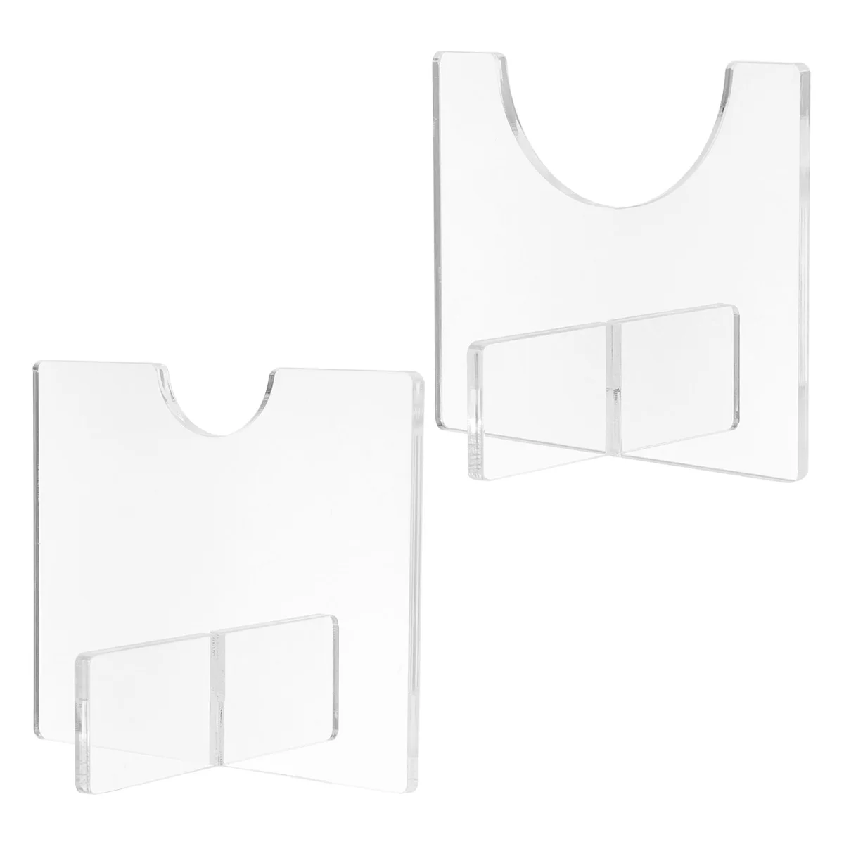 

2 Pcs Baseball Stand Bat Display Holder Wall Shelves Single Support Acrylic Clothes Hangers Cue