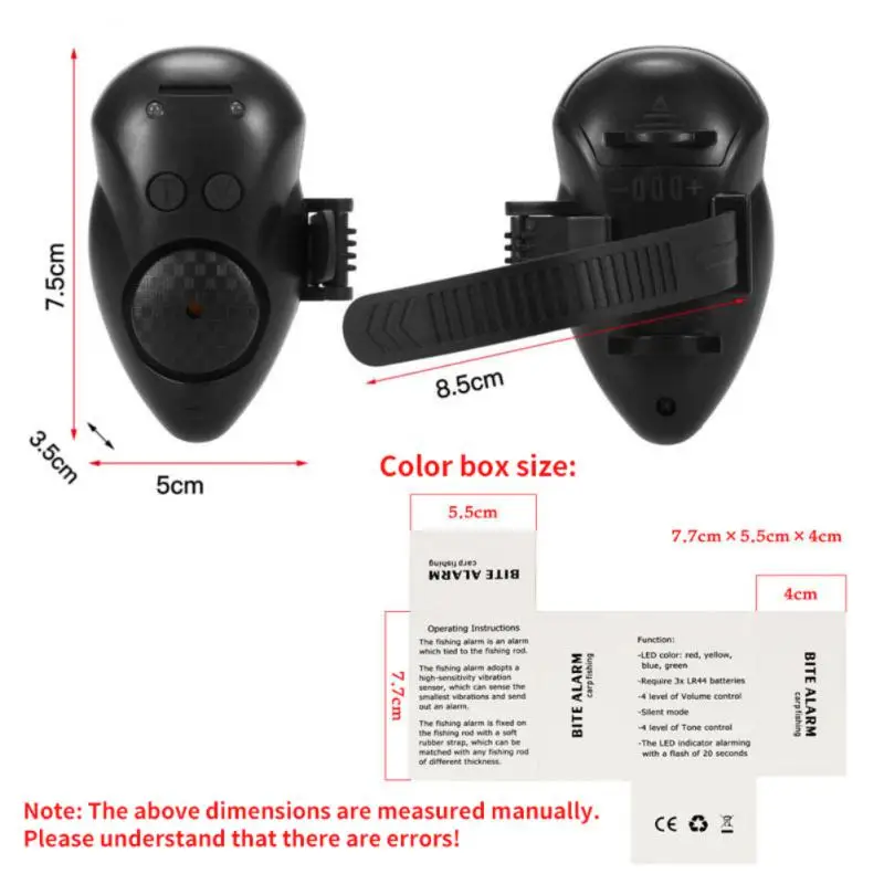 

Portable Sound Alarm Alarm Heat Resistance Fishing Gear Fish Bite Alarm Electronic Buzzer Buzzer Fishing Alarm Suit With Battery