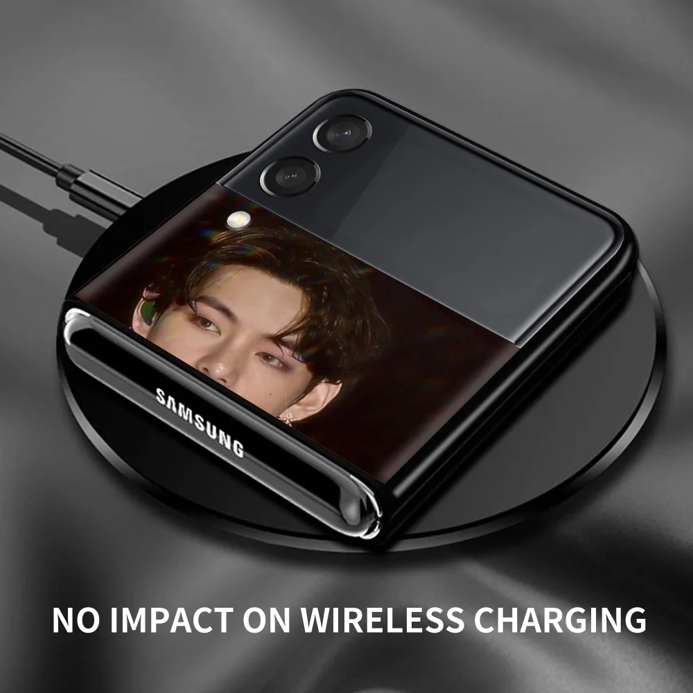 hot kpop bts boys hard pc phone case for samsung galaxy z flip black cover for galaxy z flip 3 5g foldable shockproof case coque free global shipping