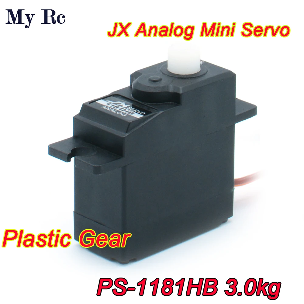 JX Servo PS-1181HB 16g 0,11 сек/60 ° пластиковая шестерня, аналоговый мини-сервопривод для радиоуправляемой машины, лодки, самолета