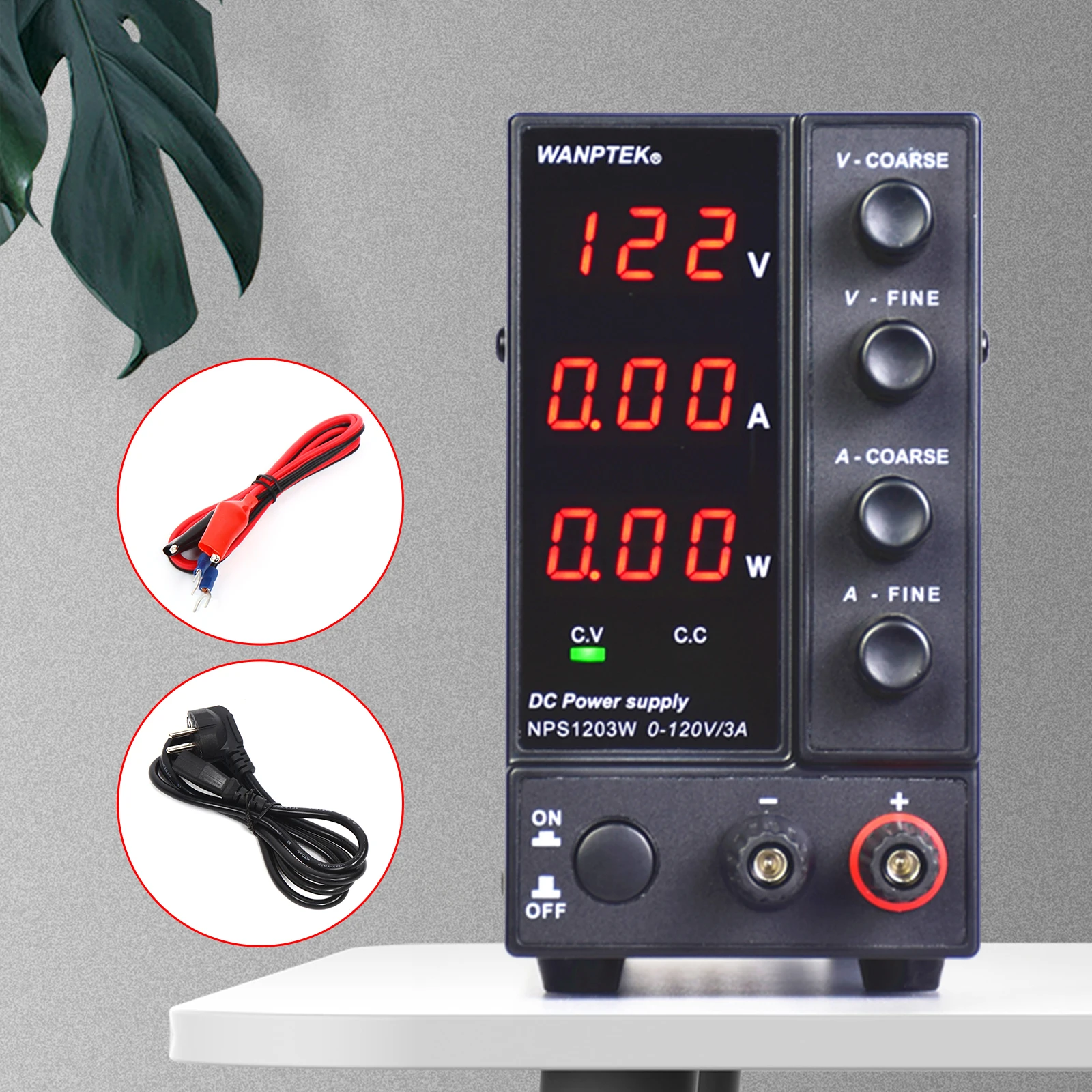 

WANPTEK DC NPS1203W 0-120V 0-3A LED 3-digit mini power supply 220V