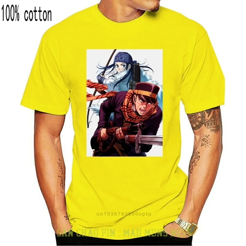 

Футболка с изображением Золотой камиги, креативная уличная одежда, мужская футболка унисекс с изображением аниме «Золотой камий», футболка...