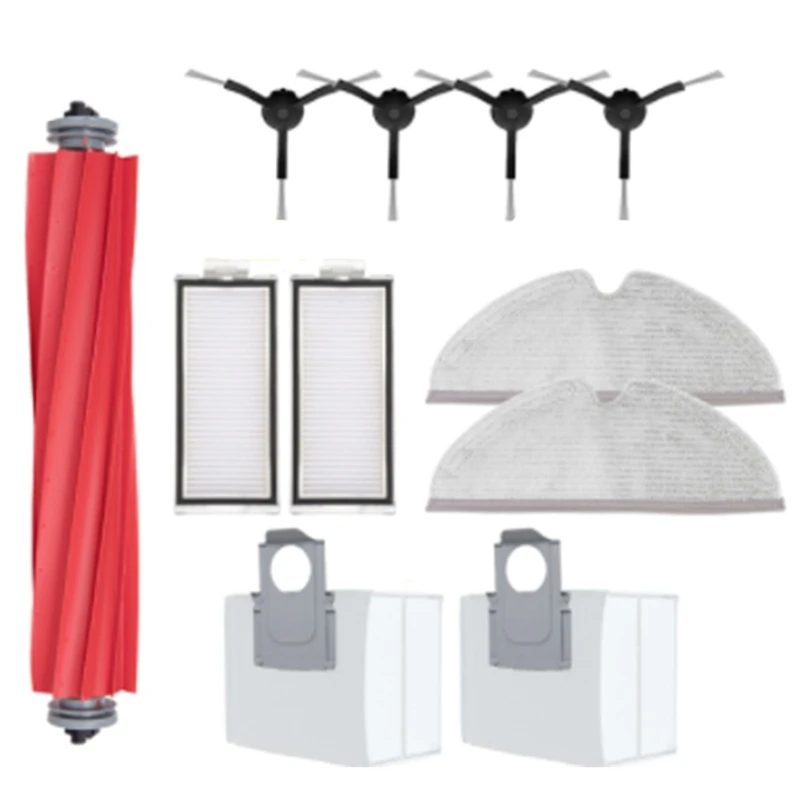 

1Set For Roborock T8 / Q7 Max / Max+ Vacuum Cleaner Spare Parts Main Side Brush Hepa Filter Mop Rag Dust Bag Accessories