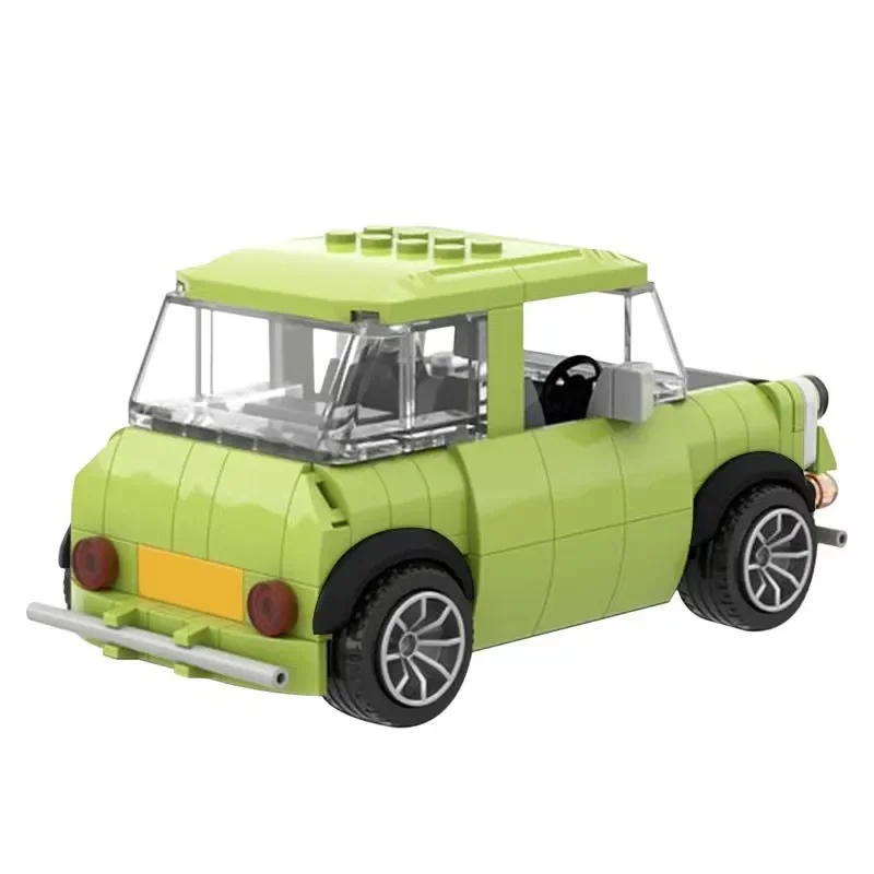 MOC-39171 Классическая комедия серия Зеленый седан модель автомобиля Mr Bean спортивный