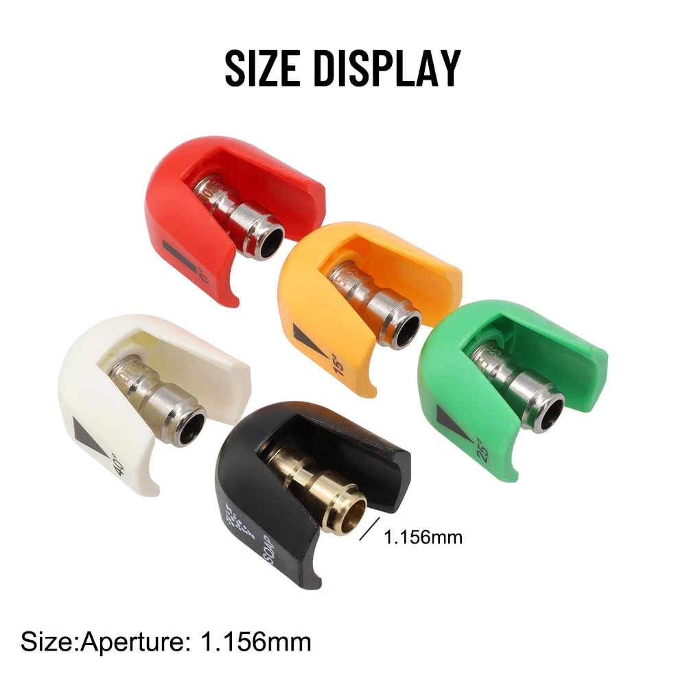 

Quick Connect Spray Tip Set For SPX3000 Series Universal Pressure Washer 0 15 25 40 Degree Watering Soap Nozzle Tip
