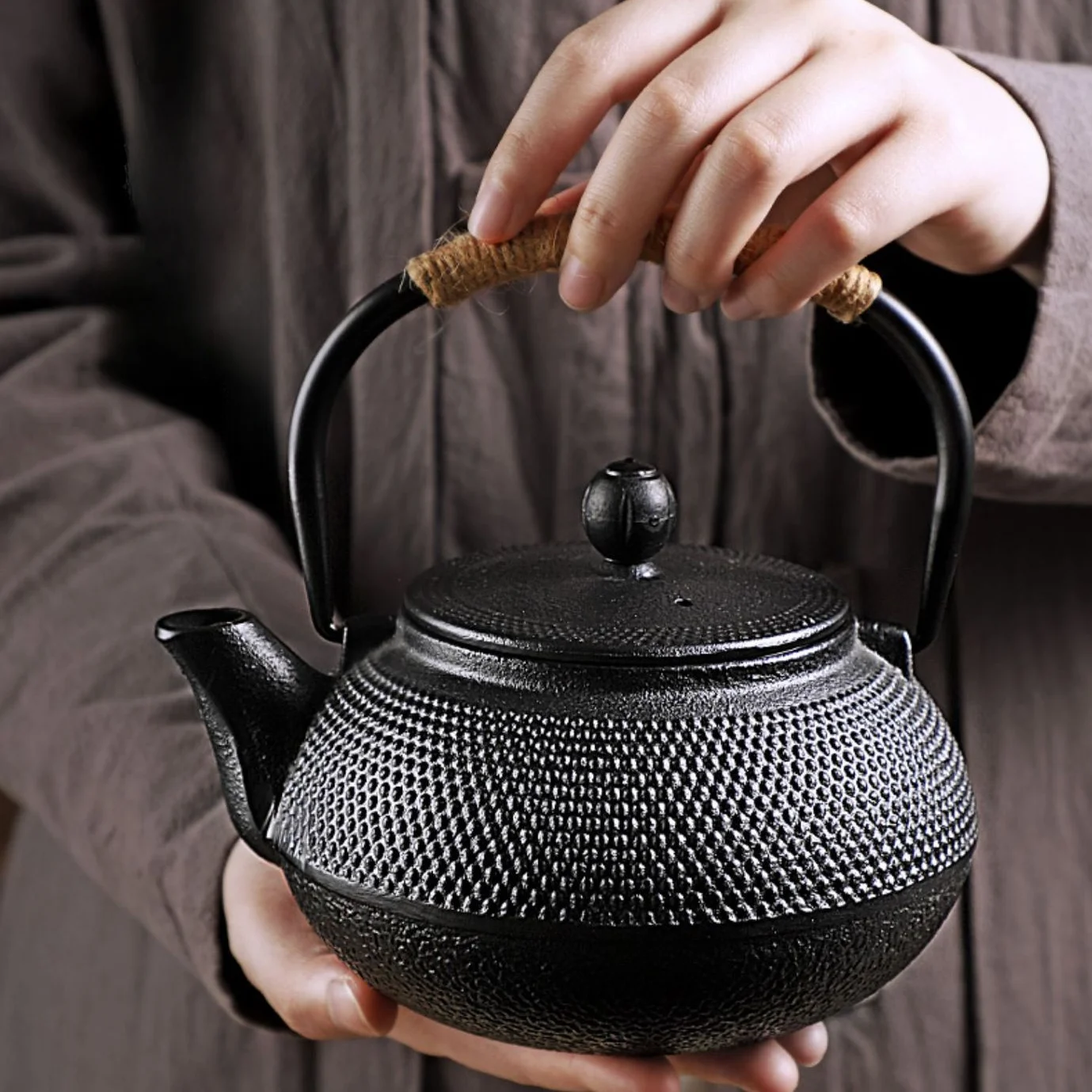 

Чугунный чайник, чайный чайник для кипячения воды, чай Oolong, японский Железный чайник с обязательным элементом для заваривания воды и чая