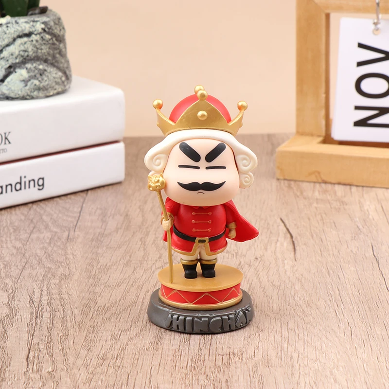 

10cm Anime Crayon Shin-chan Figure Shinnosuke Standing Statue Kawaii Doll PVC Collectible Model Toy Cartoon Decoration Gift