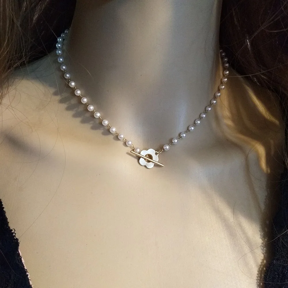 Ожерелье с жемчужной подвеской в стиле бохо модная милая романтическая