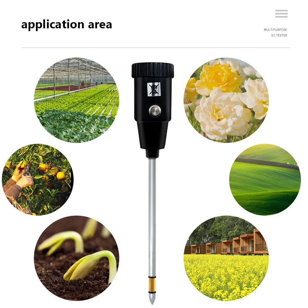 

PH Meter Soil Moisture Sensor Professional Soil Analyzer Detector Waterproof Probe Instrument Garden Plant Flower Farm Tool
