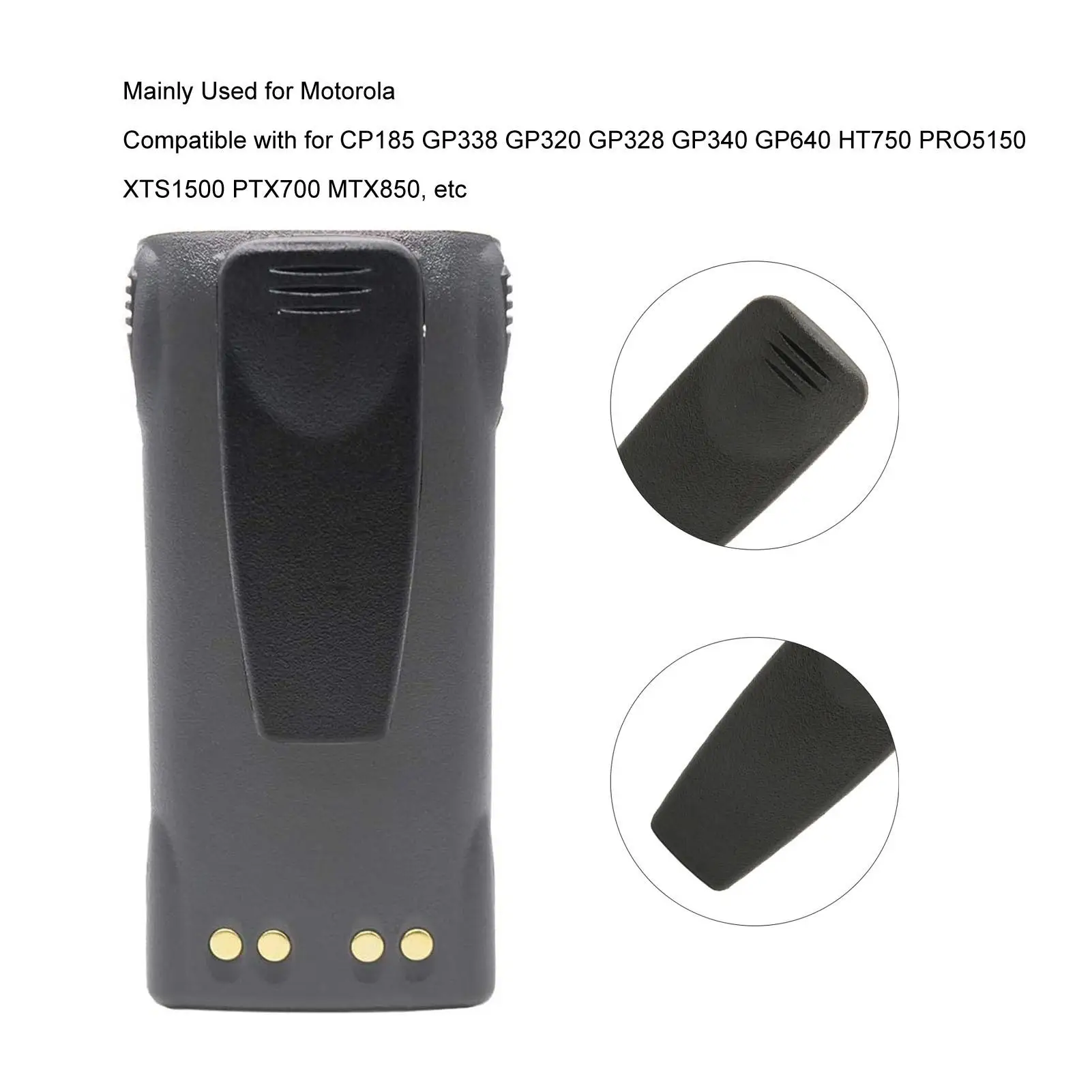 Сменный зажим для радиоприемника gp338 HT750 HT1250 XTS2500 CP185 PR860 VL130