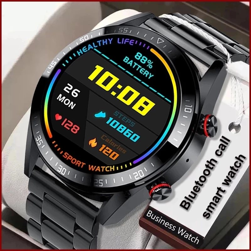 

2022 New 454*454 Screen Smart Watch Always Display The Time Bluetooth Call Local Music Smartwatch For Mens Android TWS Earphones