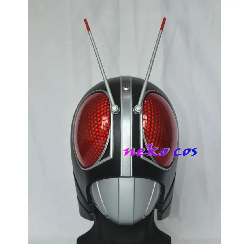 Фото Маска-шлем Nekocos Rider Black RX из смолы для косплея, индивидуальный размер, реквизит, игрушка, подарок, для Хэллоуина, ролевых игр №1