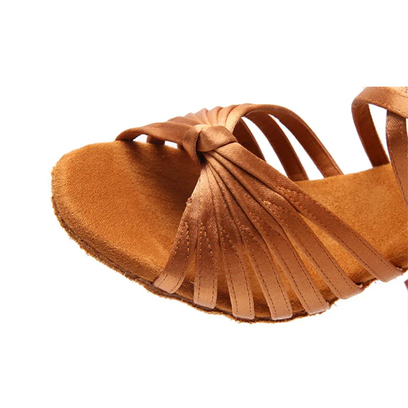 New Arrival Latin Dance Shoes High Heels Women Ballroom Dancing Shoes Tango Soft Sole Jazz Shoes Girls Salsa Shoes 5.5/7.5/8.5CM
