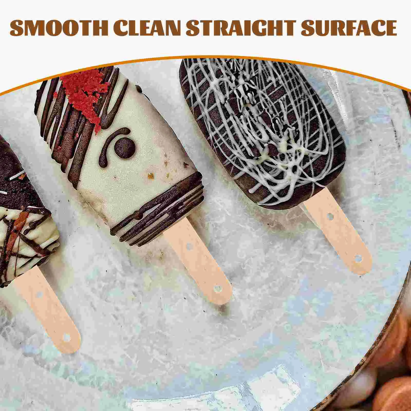 50 шт. палочки для мороженого объемные Jumbo сургучная печать попсулька кофе