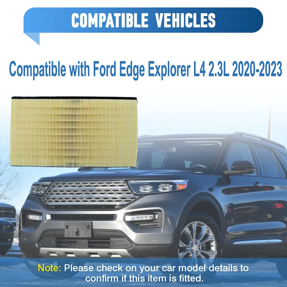 Фото 7T4Z9601A Воздушный фильтр двигателя для Ford Edge Explorer L4 2.3L 2020-2023, высококачественный материал 7T4Z9601B FA1884B7 FA1884 CA10242 №4