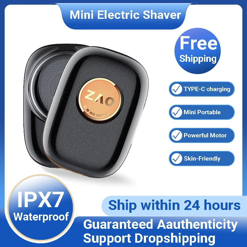 Rechargeable Beard Razor Ipx7 Waterproof Wet And Dry Dual-use Painless Epilator High Quality Gift