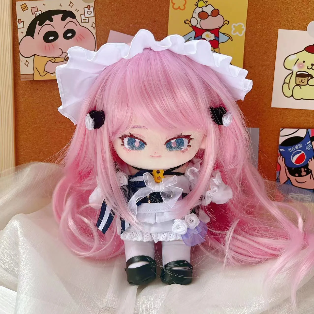 

Game Honkai Impact 3 Elysia 20cm Plush Cotton Stuffed Doll Change Clothes Body Plushie Outfit Toy Cosplay Fans Birthday Gift