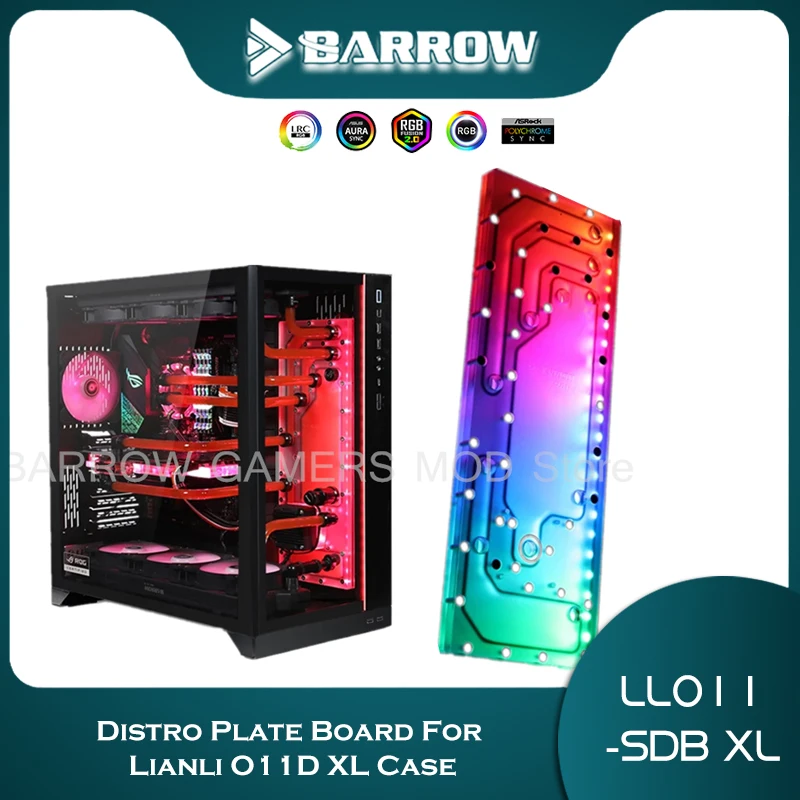 Barrow Distro Plate для LIAN LI O11D XL чехол, комплект резервуара для водяного охлаждения ПК для компьютера Intel AMD CPU GPU LLO11-SDB XL