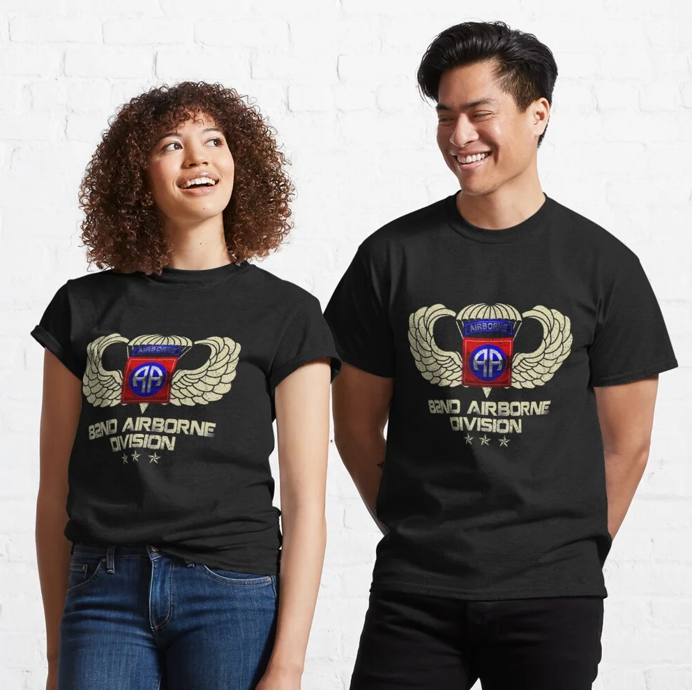 

US Army 82nd Airborne Division T Shirt New 100% Cotton Short Sleeve O-Neck T-shirt Casual Clothing Mens Top