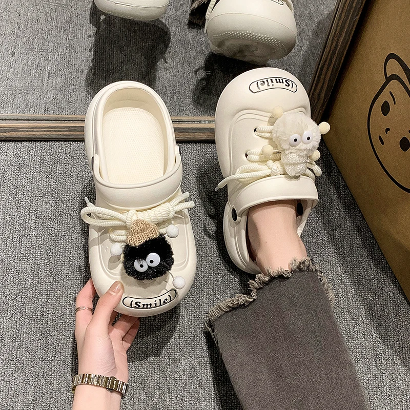 Тапки женские на шнуровке летние тапочки для взрослых и пар модные Нескользящие