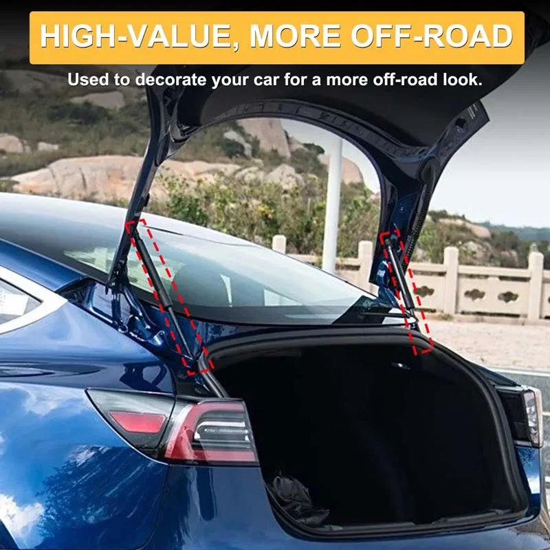 Для Tesla Model 3 2015-2019 годов гидравлический стержень задней двери багажника, стержень замедления, аксессуары для опорных стержней, углеродистая сталь 2 шт. (art.: 3920cd2ea6a7e) - 3920cd2ea6a7e