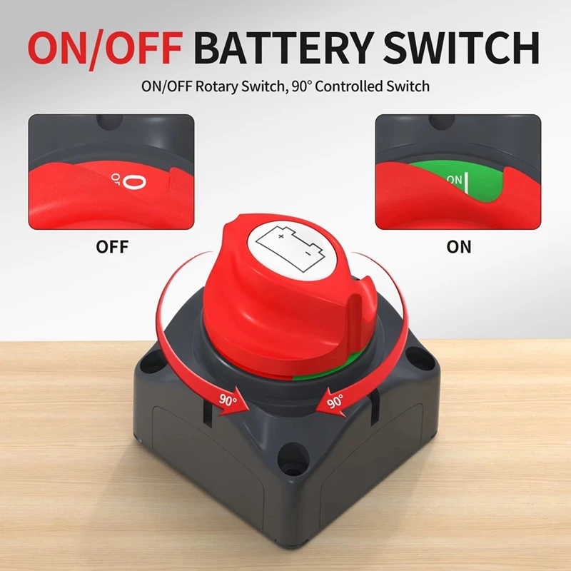 Выключатель аккумулятора 12 В-48 В Водонепроницаемый морской верхний выключатель