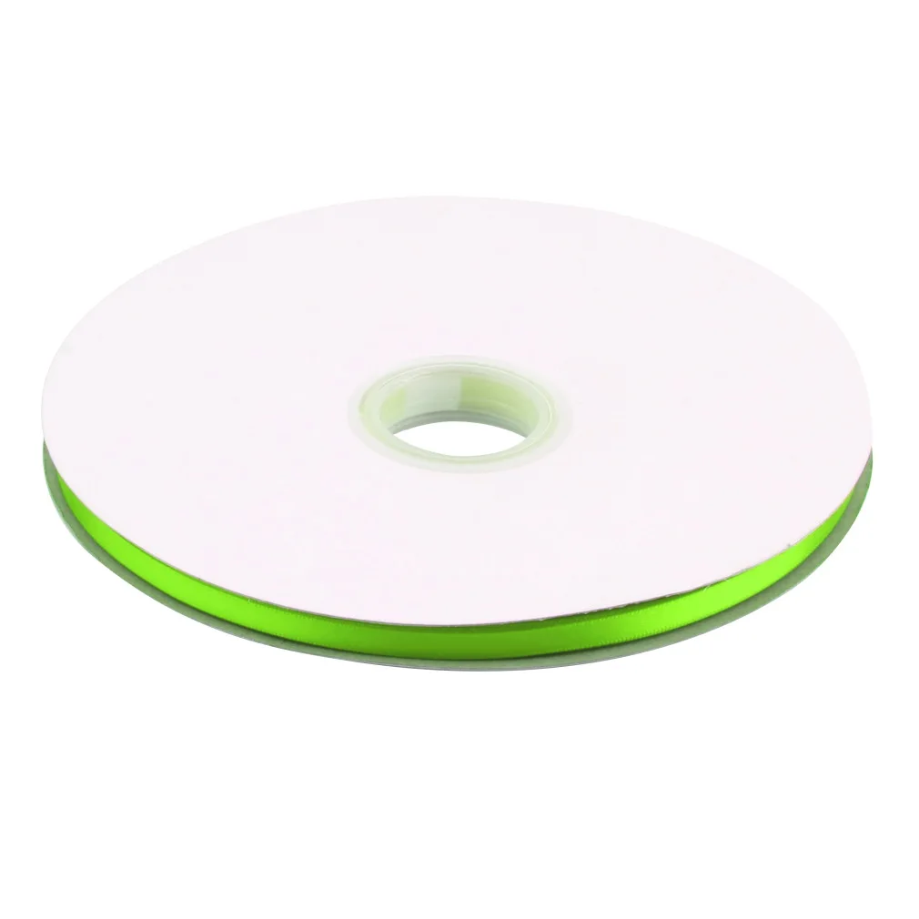 

6 мм, 100 ярдов, Полиэстеровая атласная лента, Свадебное Ремесло, швейные украшения, профессиональная Мода, красивая